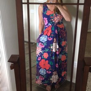 Cynthia Rowley floral maxi dress